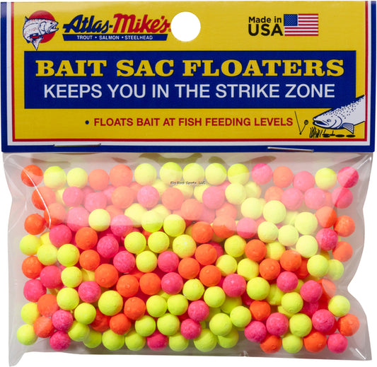 Atlas Mike's Bait Sac Floaters, Assorted 300/pack Big Rock Sports