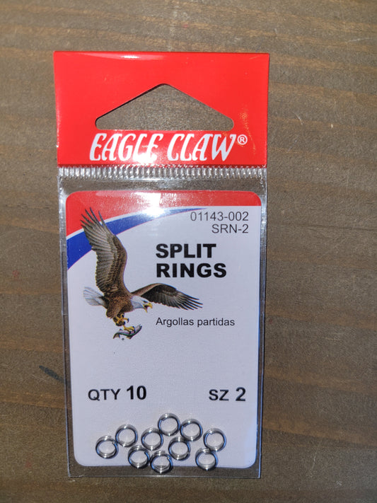 Eagle Claw Size 2 Split Rings