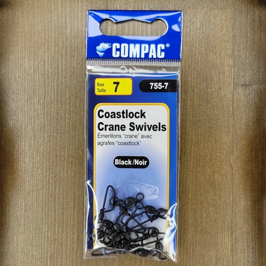 COMPAC Crane Swivel with Coastlock Snap #7 8pcs C.G. Emery