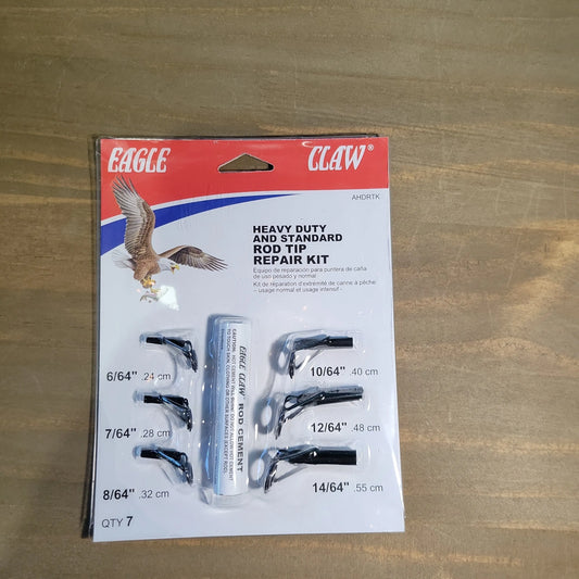 Eagle Claw Heavy Duty/Standard Rod Tip Repair Kit Walleye Master