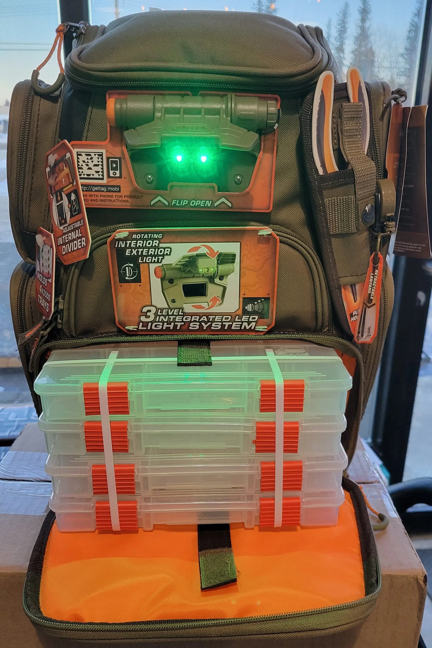 Kuny's Tackle Tek Recon Lighted Compact Backpack Kuny's Leather