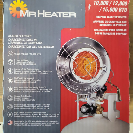 Mr. Heater 10,000-15,000 BTU Single Tank Top Heater CSI Outdoors