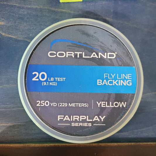 Cortland Fly Line Backing Yellow 250yds 20lb Test CSI Outdoors