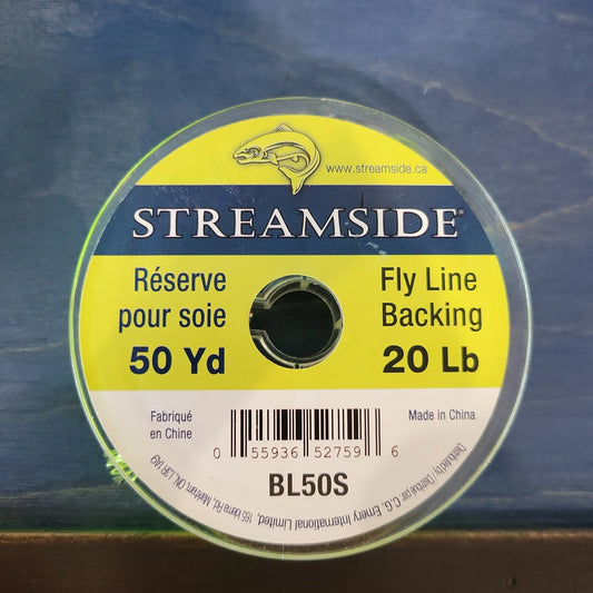 Streamside Fly Line Backing Yellow 20lb 50yds C.G. Emery