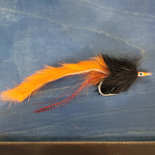 Pike Fly Black & Orange Double Bunny 5/0 Cariboo