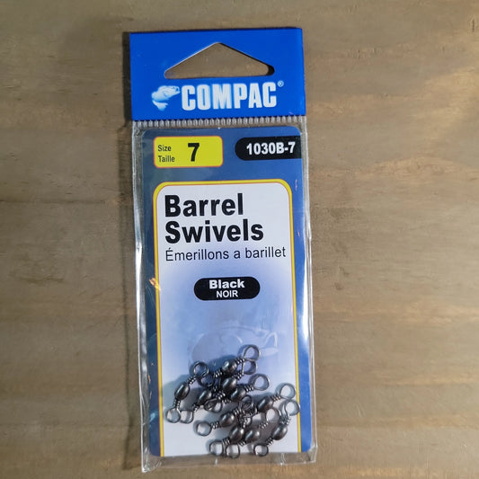 COMPAC Barrel Swivel Black #7 10pack C.G. Emery