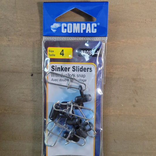 COMPAC Sinker Sliders #4 w/Duo Lock Snap 5pack C.G. Emery