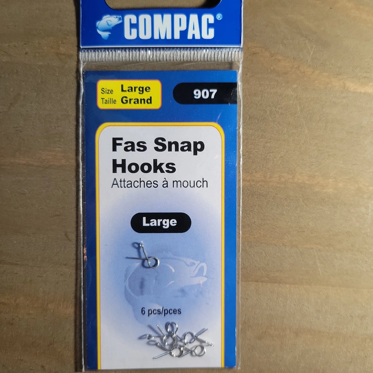 COMPAC Fas Snap Hooks Large 6pack C.G. Emery