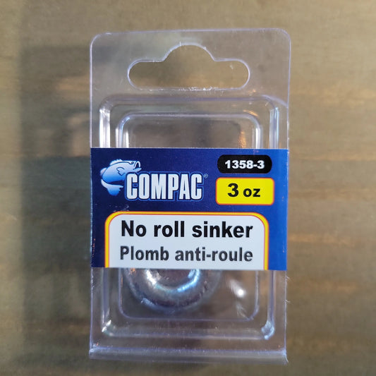 COMPAC No Roll Sinkers 3oz 1/pk C.G. Emery