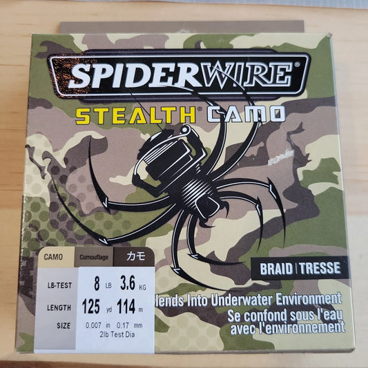 Spider wire Stealth Camo Braid 8lb Test 125yd CSI Outdoors