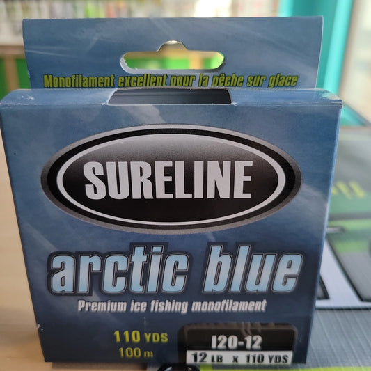Sureline Arctic Blue Premium Ice Fishing Monofilament 12lb 110yds C.G. Emery