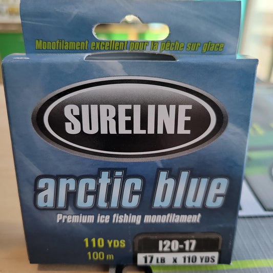 Sureline Arctic Blue Premium Ice Fishing Monofilament 17lb 110yds C.G. Emery