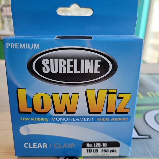 Sureline Premium Low Viz Monofilament Line Clear 10lb 250yds C.G. Emery
