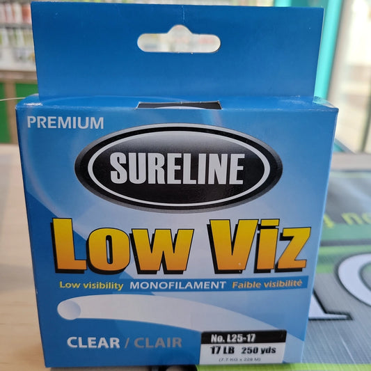 Sureline Premium Low Viz Monofilament Line Clear 17lb 250yds C.G. Emery
