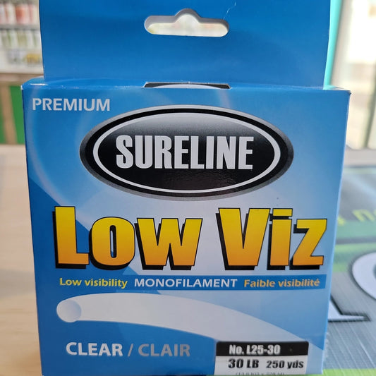 Sureline Premium Low Viz Monofilament Line Clear 30lb 250yds C.G. Emery