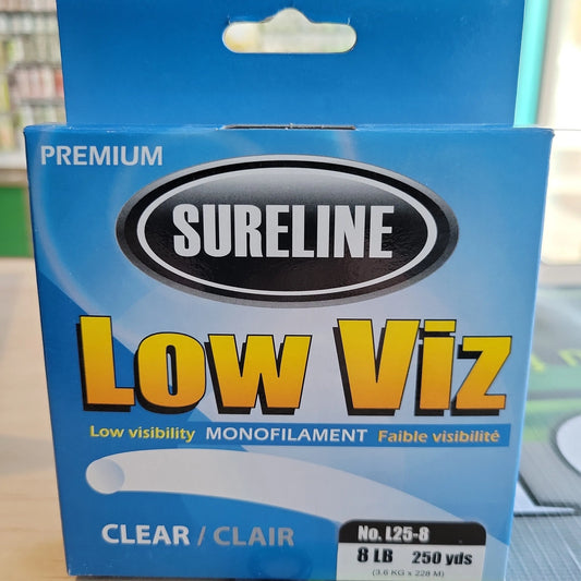 Sureline Premium Low Viz Monofilament Line Clear 8lb 250yds C.G. Emery