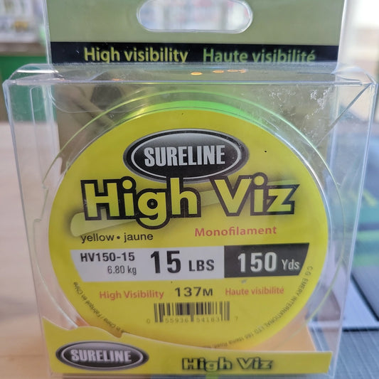 Sureline High Viz Monofilament Line 15lbs 150yds C.G. Emery