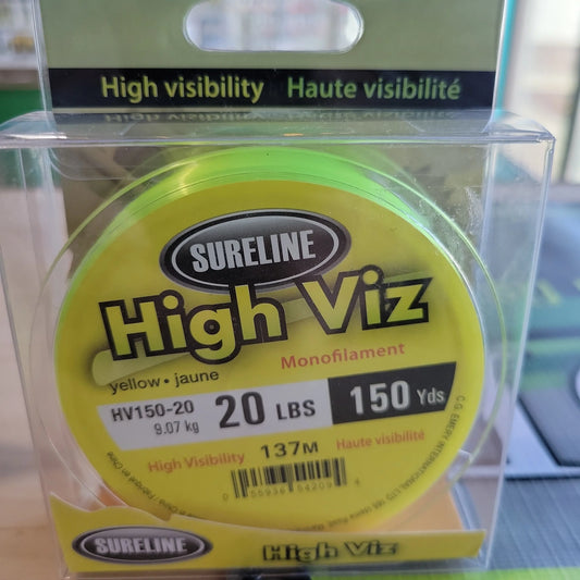 Sureline High Viz Monofilament Line 20lbs 150yds C.G. Emery