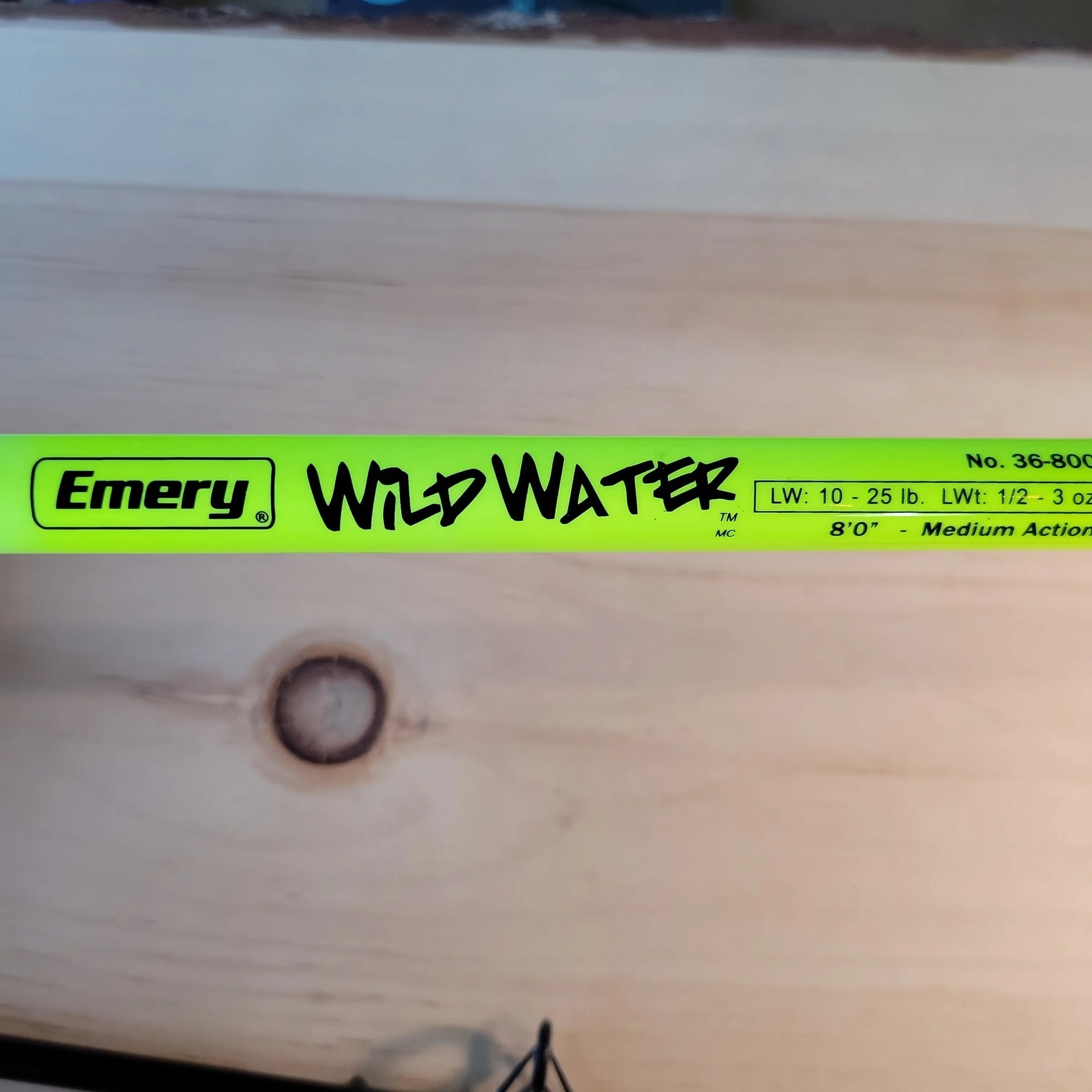 Emery Wild Water Rod Reel Combo 2pc Med Action 10-25lb 8ft C.G. Emery