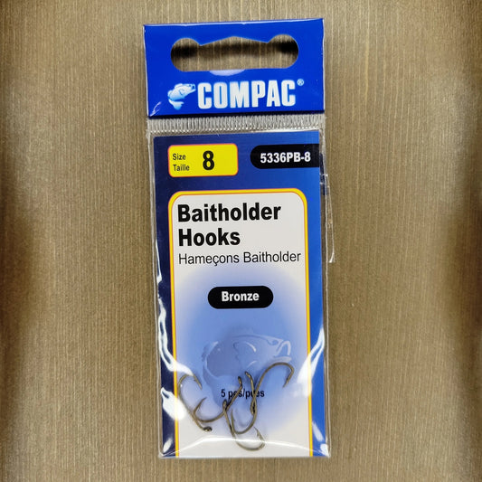 COMPAC Bait Hooks 5pcs #8 C.G. Emery