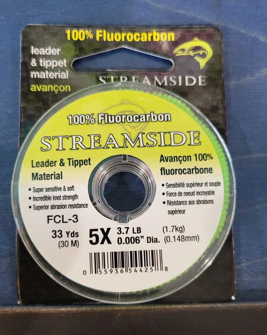 Streamside Fluorocarbon Leader & Tippet Material 3.7lb 30m C.G. Emery