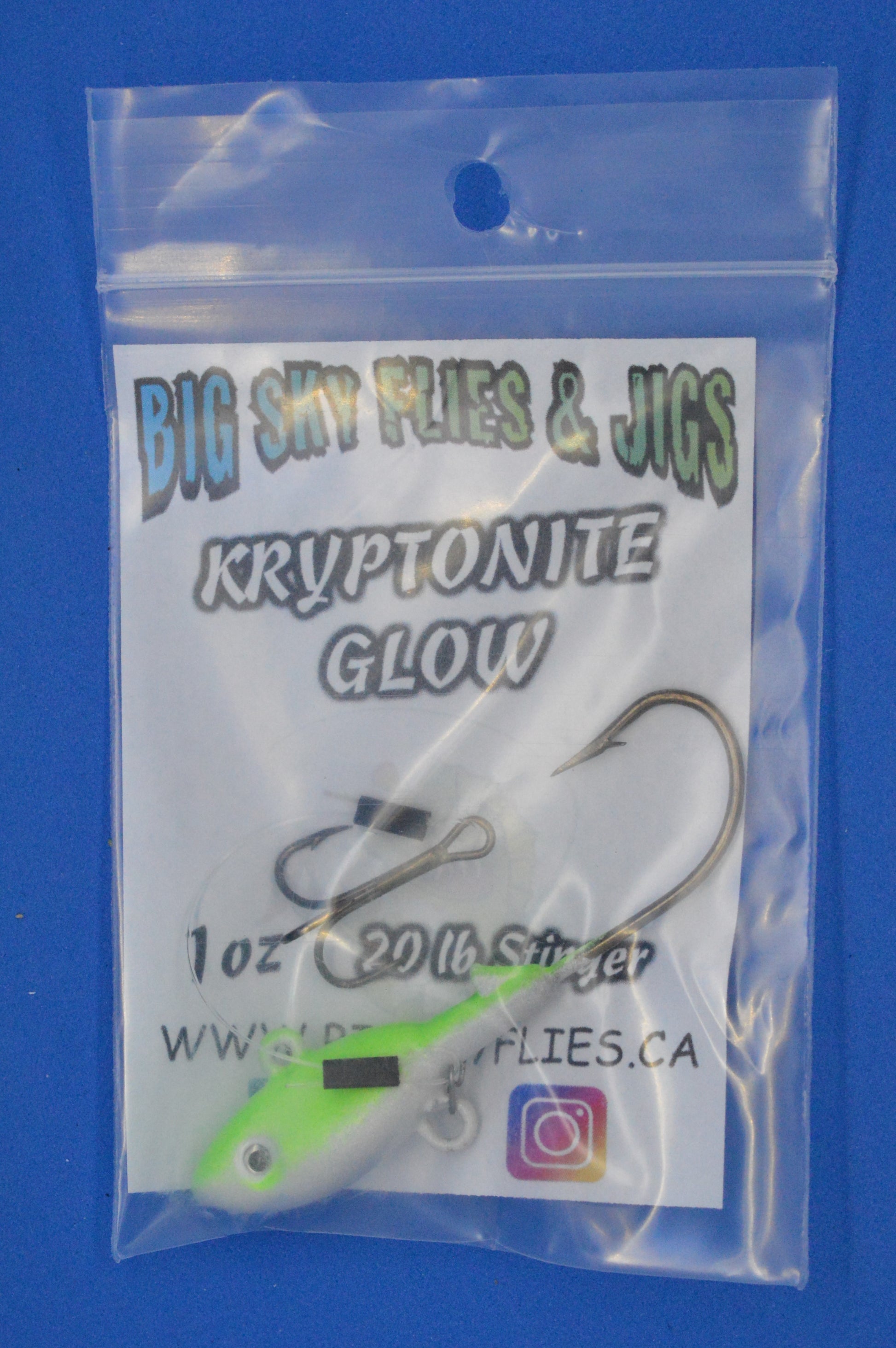 Big Sky Lake Trout Jigs w/Stinger Hook 1oz 1/pack Big Sky