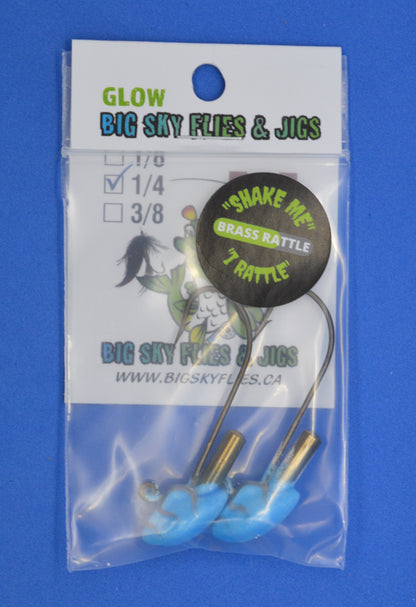 Big Sky Erie Rattle Jigs 1/4oz 2/pack Big Sky