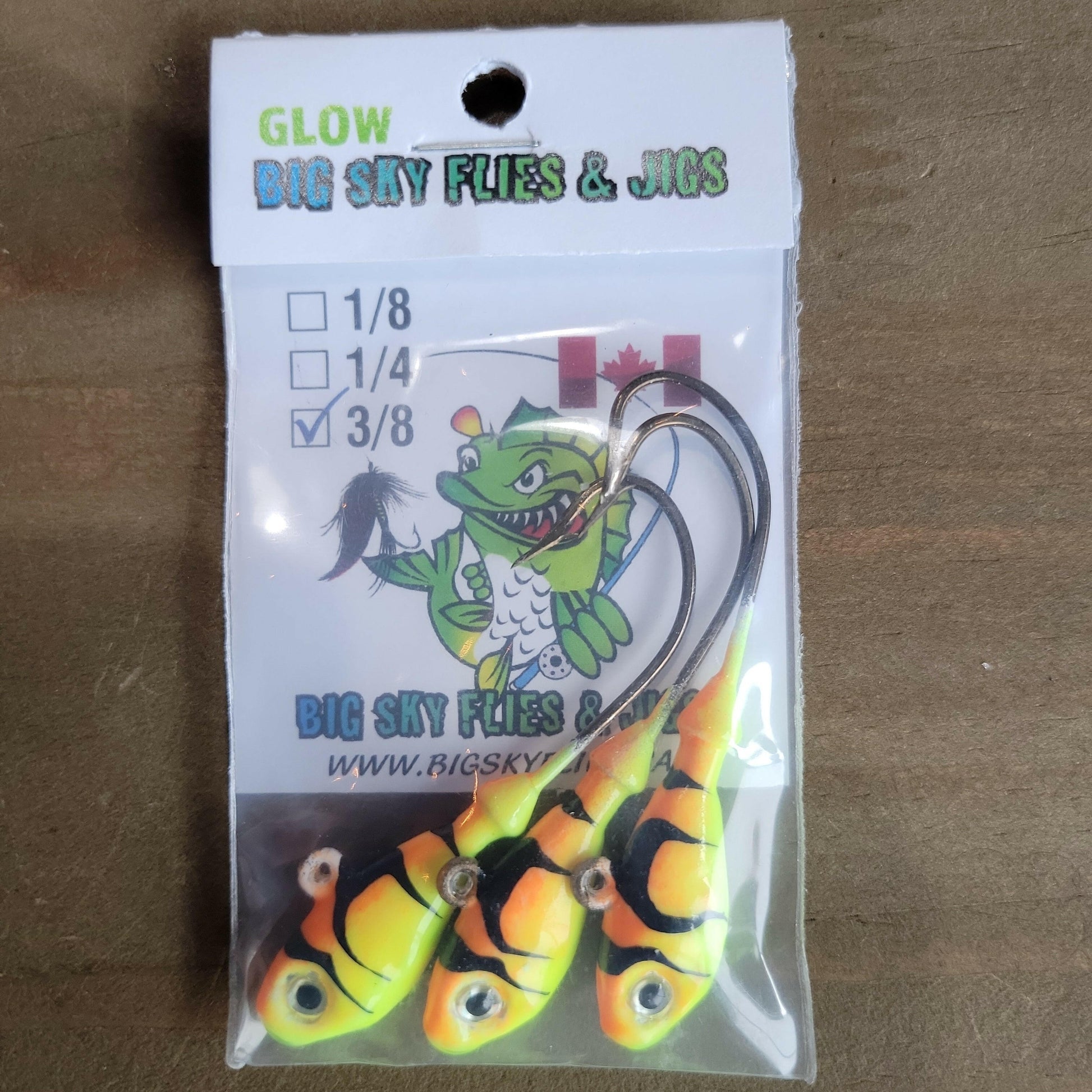 Big Sky Deluxe Minnows Jigs 3/8oz 3/pk Big Sky