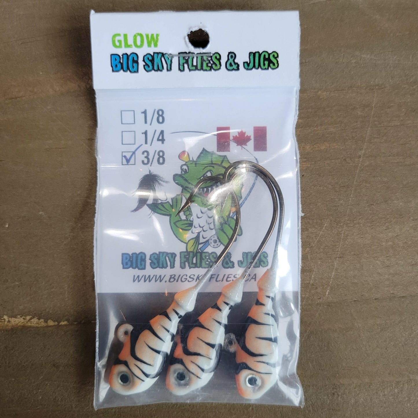 Big Sky Deluxe Minnows Jigs 3/8oz 3/pk Big Sky