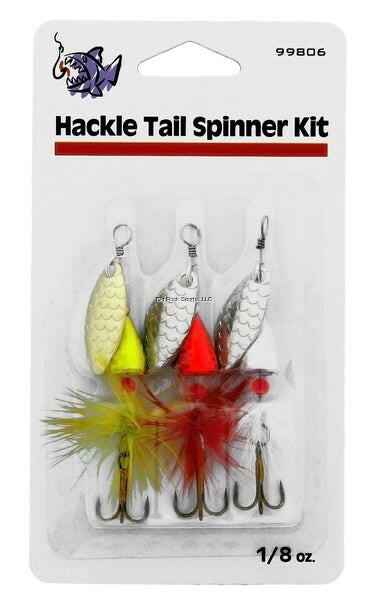 Delta Tackle Hackle Tail Spinner Kit, 1/8 oz, 3/Pack - Stony Tackle Shack