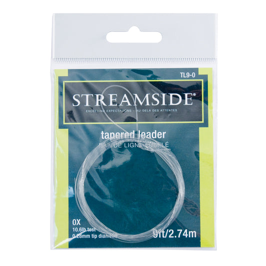 Streamside Tapered Leader 4x 5lb .20mm Tip Dia. 9ft C.G. Emery