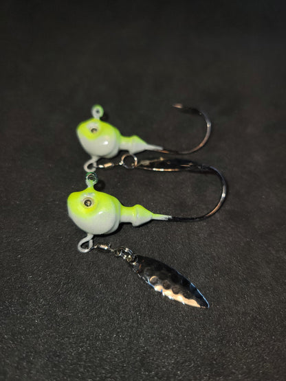 Big Sky Cyclone 1/2oz Hecla Hammer Jigs w/Flasher - Stony Tackle Shack