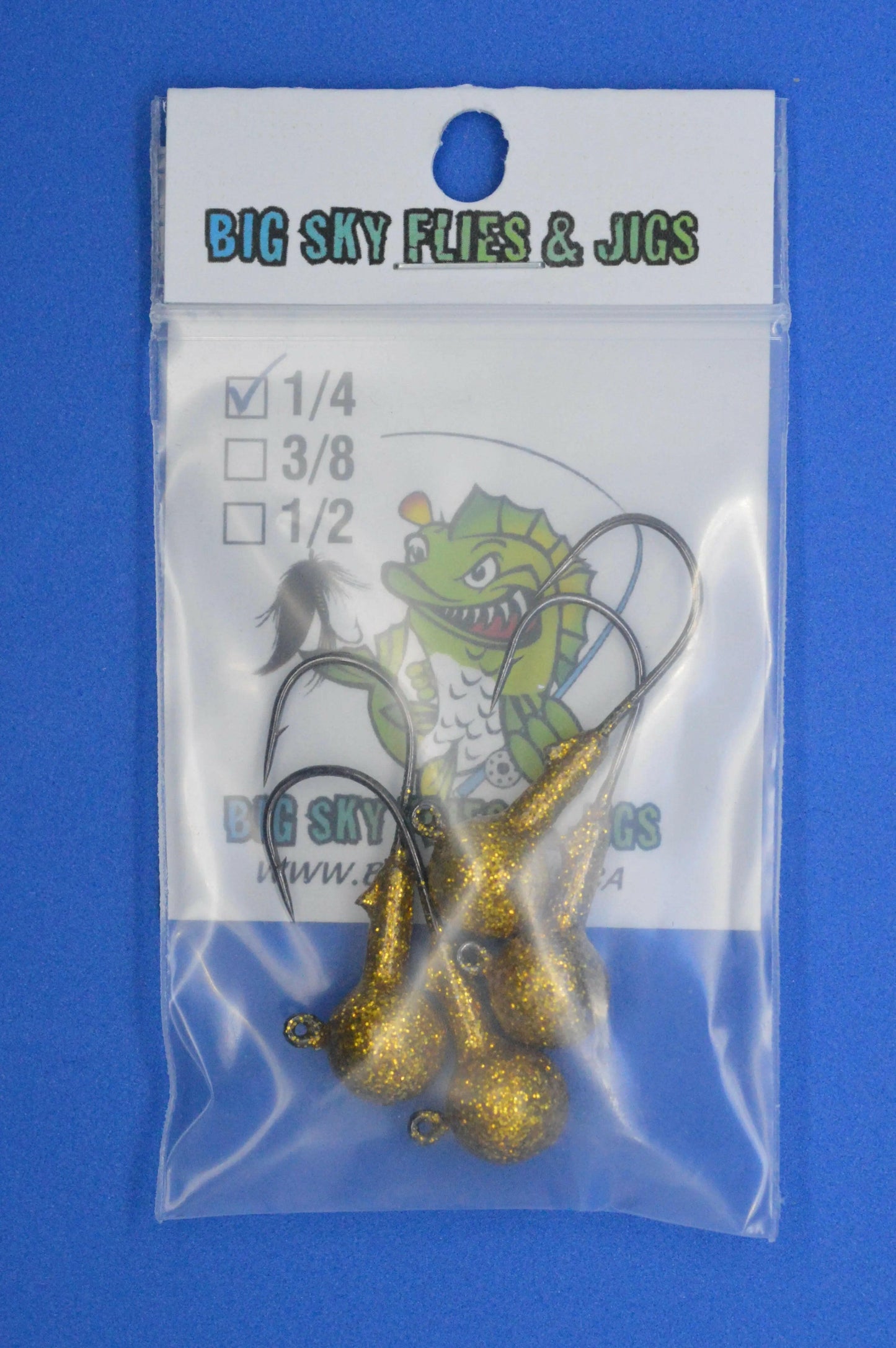 Big Sky 1/4oz Ball Jigs (Non-Glowing) 4/pack Big Sky