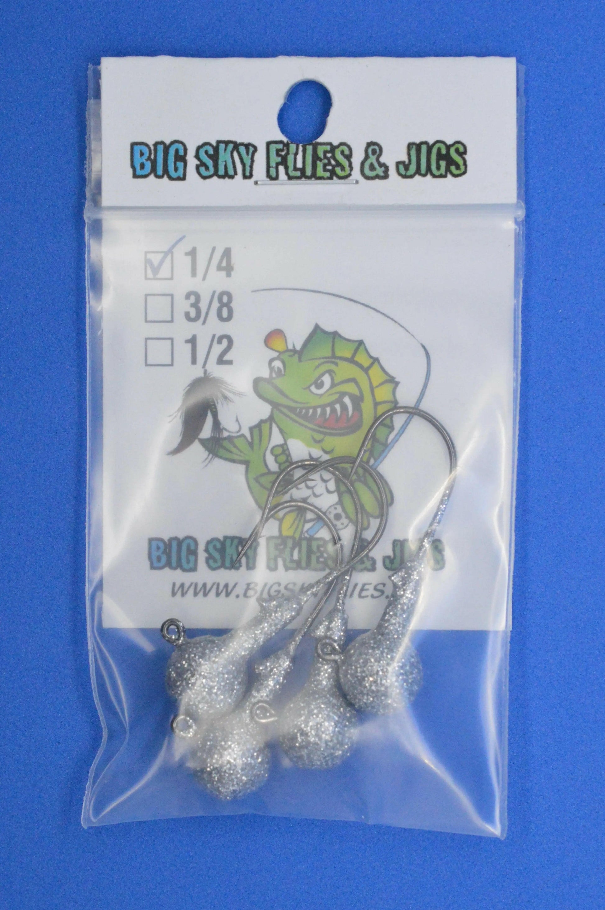 Big Sky 1/4oz Ball Jigs (Non-Glowing) 4/pack Big Sky