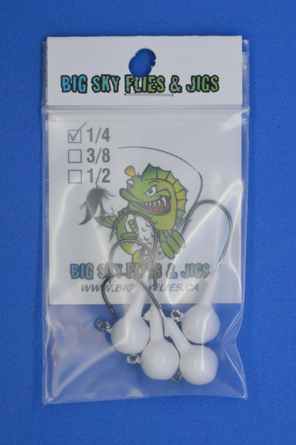 Big Sky 1/4oz Ball Jigs (Non-Glowing) 4/pack Big Sky