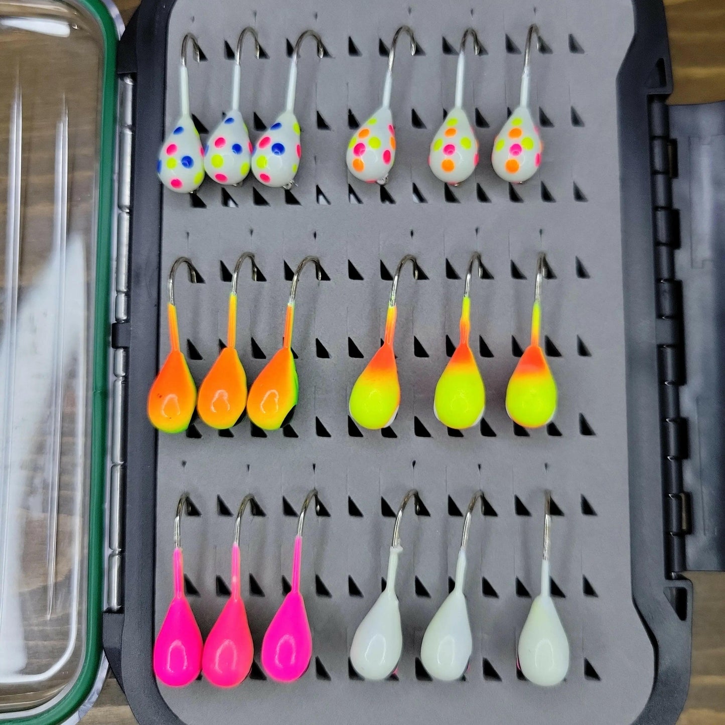 Big Sky 8mm Hardcore Tungsten Jig Case 18pcs.