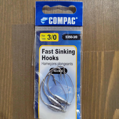 COMPAC Fast Sink Hook #3/0 3pk.