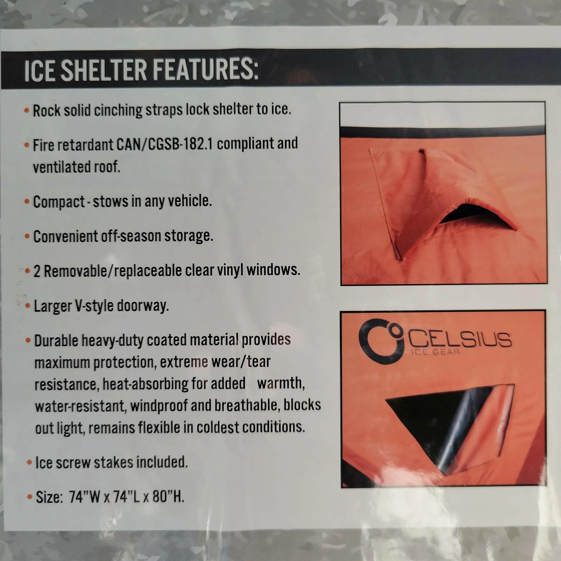 Celsius 4-man Ice Fishing Shelter - Stony Tackle Shack