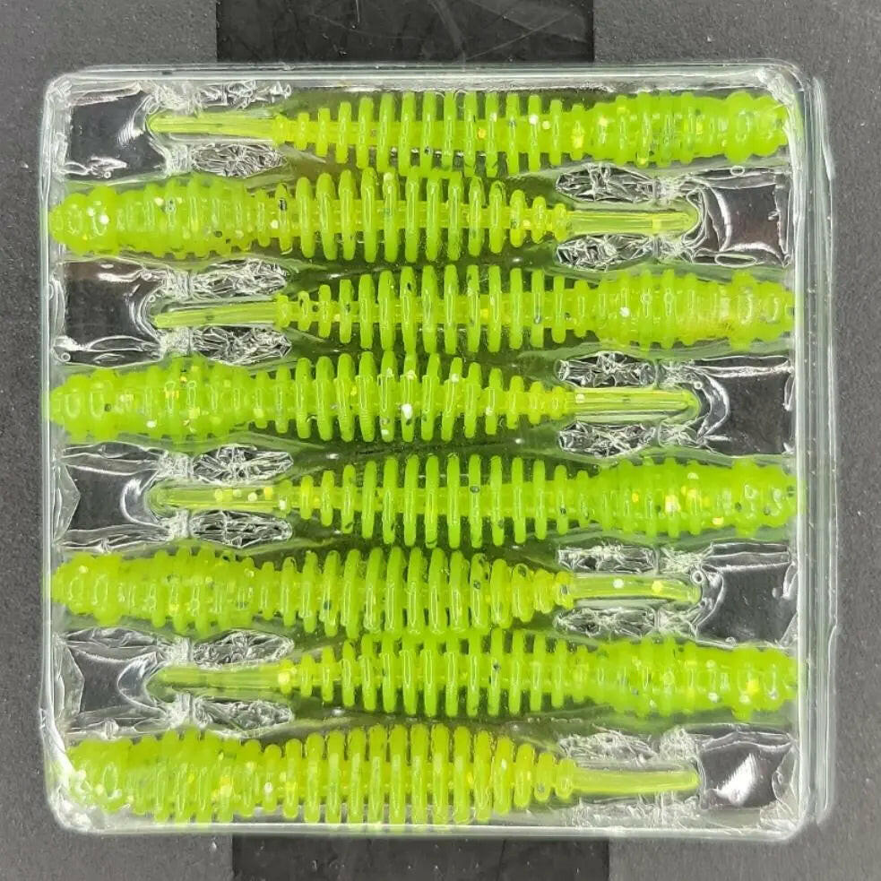 Euro-Tackle Fat Assasin Bait Chartreuse 8/pk C.G. Emery