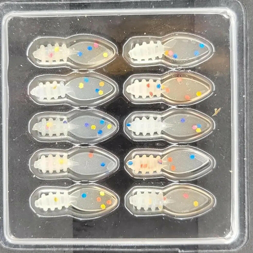 Euro-Tackle Mini Leech Wonder Bread Glow 10/pk C.G. Emery