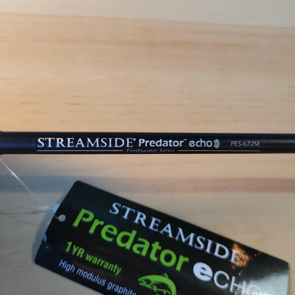 Streamside Predator Echo 2pc Med Action 6'7".