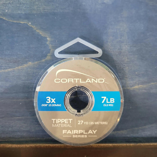 Cortland Fairplay Tippet Material 3x 7lb 27yd.