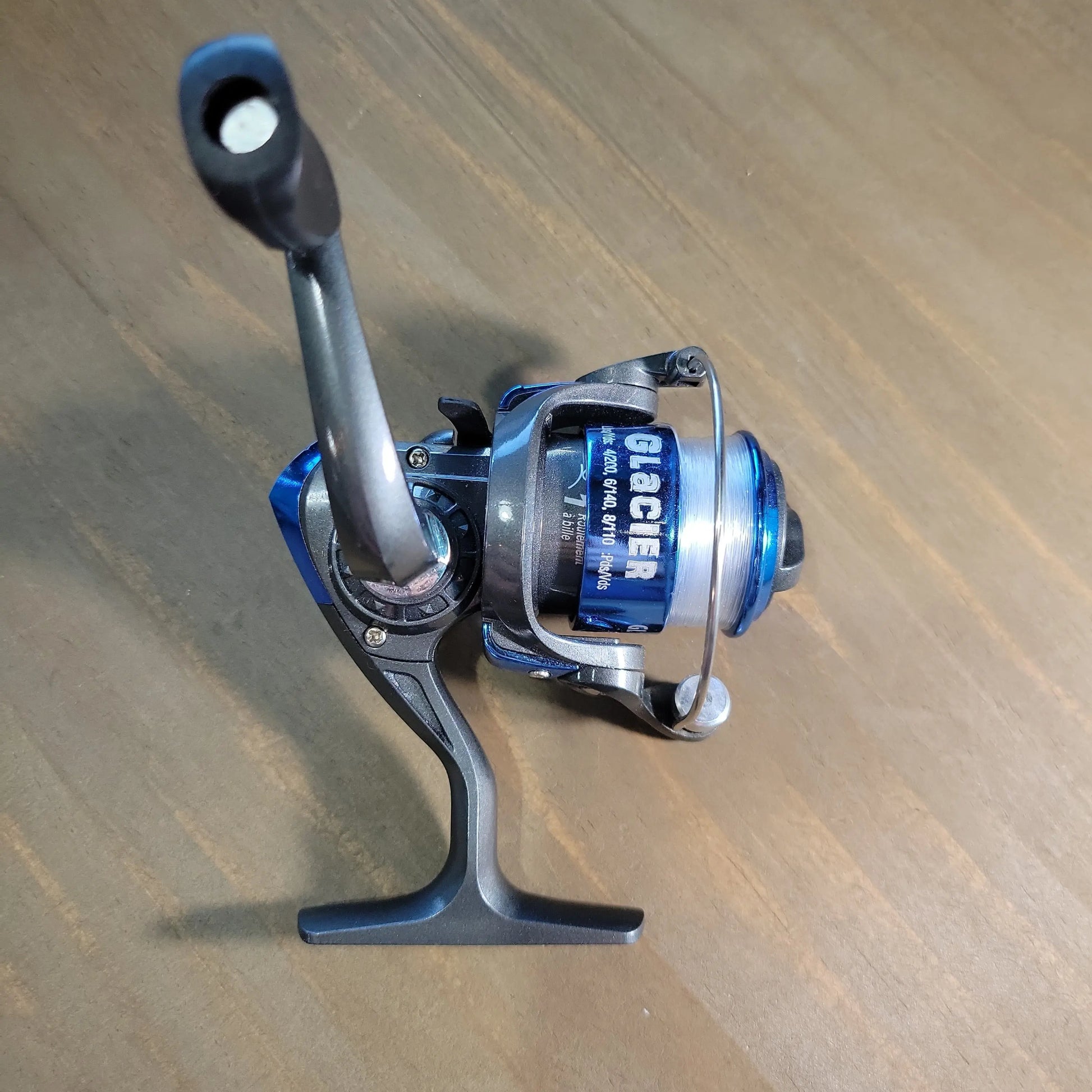Emery Glacier Ice Fishing Spinning Reel Pre-Spooled 65yards 6lb Line