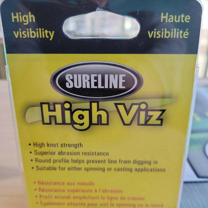 Sureline High Viz Monofilament Line 6lb 150yds.