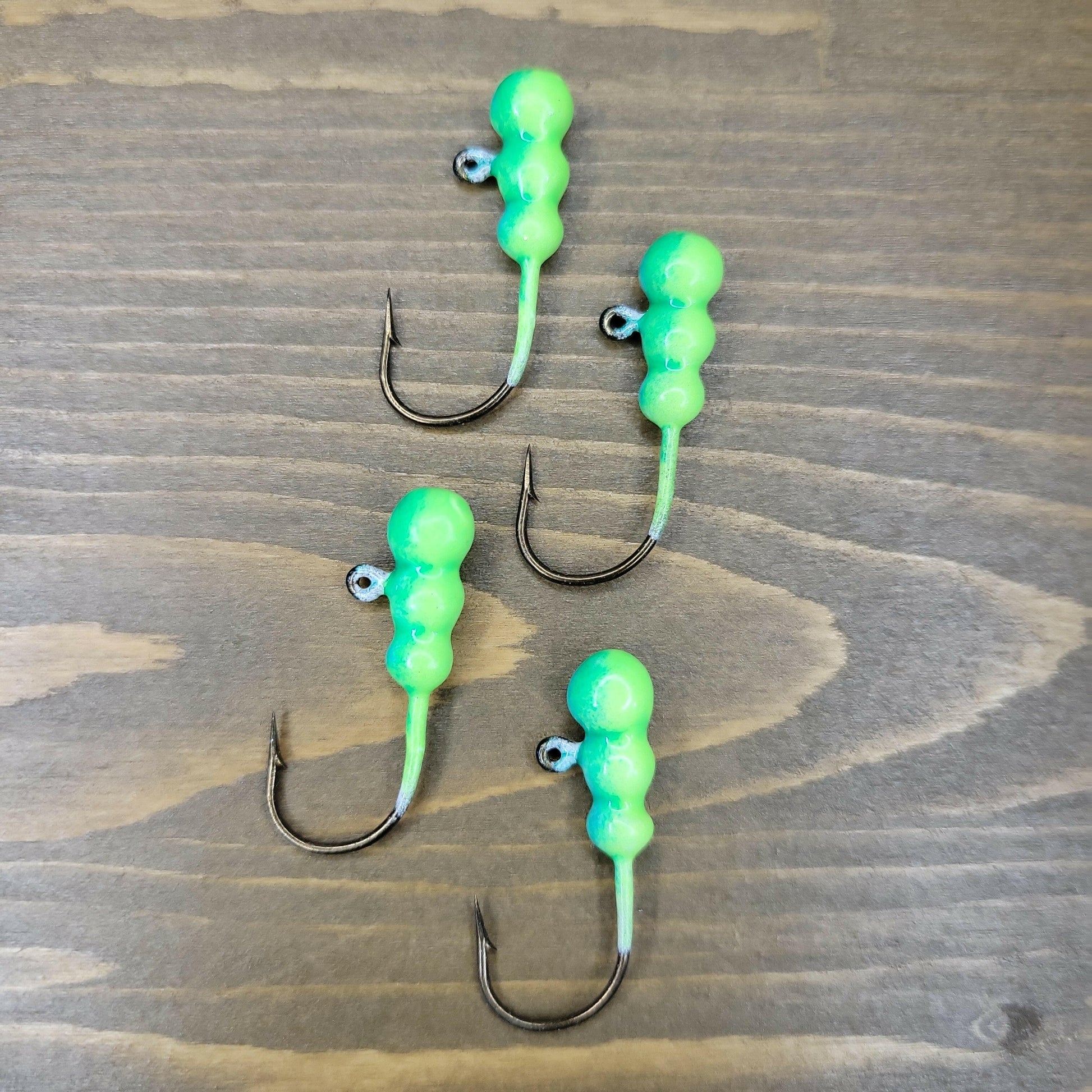 Big Sky Gruesome Grubs Glow Jigs 1/8oz 4/pack Big Sky