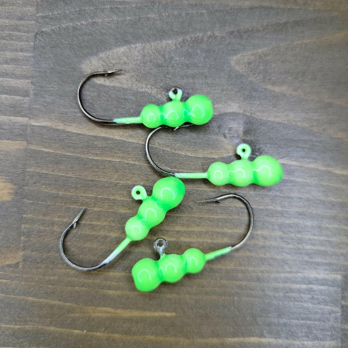 Big Sky Gruesome Grubs Glow Jigs 1/8oz 4/pack Big Sky