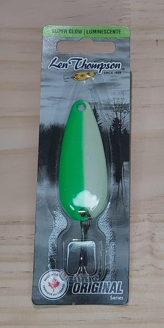 Len Thompson Glowing White & Green Spoons Walleye Master