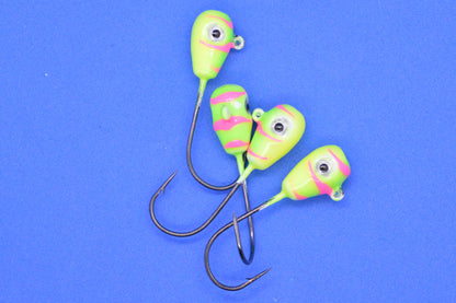 Big Sky Deluxe KnockOut 1/4oz Glow Jigs 4/pack Big Sky