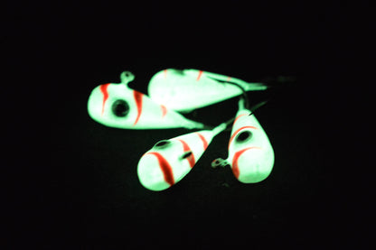 Big Sky Kalidascope 1/4oz Glow Jigs 4/pack Big Sky