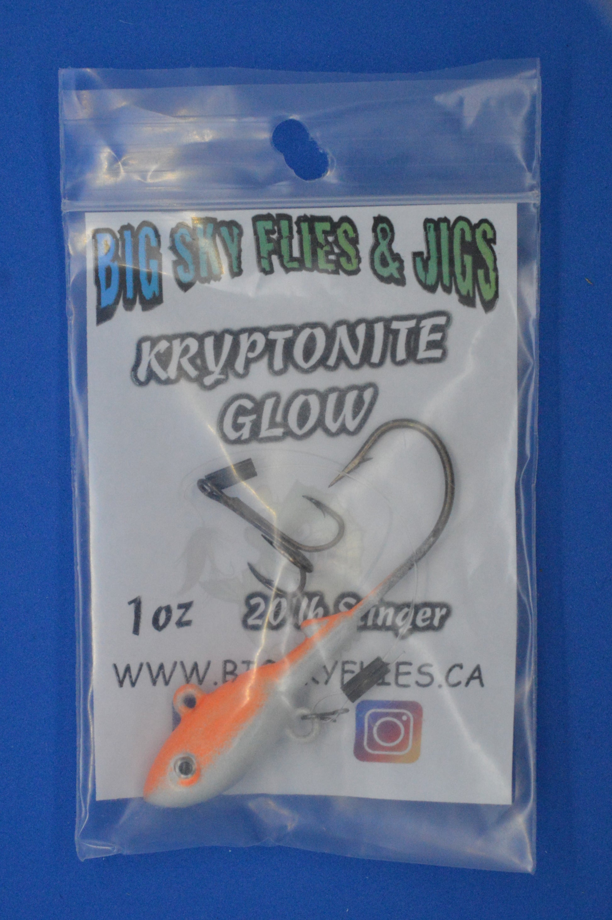 Big Sky Lake Trout Jigs w/Stinger Hook 1oz 1/pack Big Sky